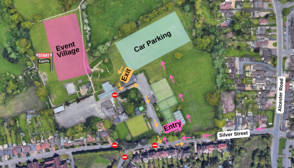 Wythall and Hollywood Fun Run Layout